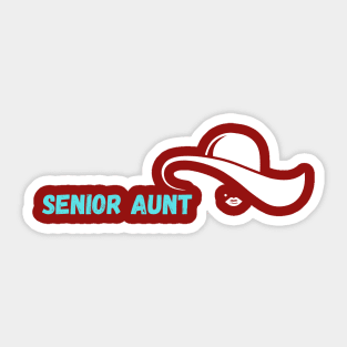 Senior aunt Sticker